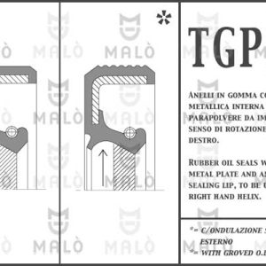 Simering diferential PEUGEOT EXPERT (224_) 2.0 benzina 136 cai MALO 655PRDF
