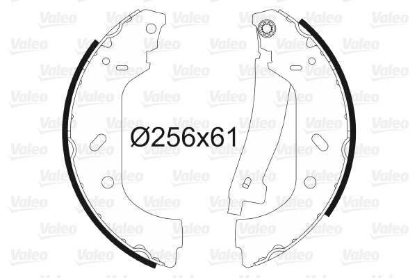 Set saboti frana PEUGEOT EXPERT platou / sasiu (223) 1.6 benzina 79 cai VALEO 562552