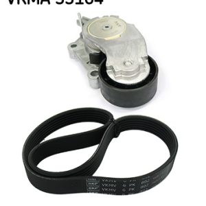 Set curea transmisie cu caneluri PEUGEOT RIFTER 1.6 HDi 92 diesel 92 cai SKF VKMA 33164