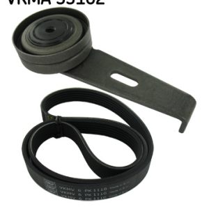 Set curea transmisie cu caneluri PEUGEOT EXPERT platou / sasiu (223) 1.9 TD diesel 92 cai SKF VKMA 33102