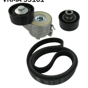 Set curea transmisie cu caneluri PEUGEOT BIPPER TEPEE 1.4 HDi diesel 68 cai SKF VKMA 33161