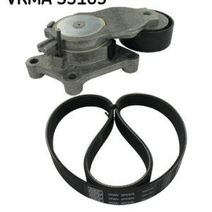 Set curea transmisie cu caneluri PEUGEOT RIFTER 1.6 HDi 75 / BlueHDi 75 diesel 75 cai SKF VKMA 33165