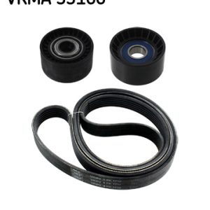 Set curea transmisie cu caneluri PEUGEOT EXPERT TEPEE (VF3X_) 1.6 HDi 90 8V diesel 90 cai SKF VKMA 33166