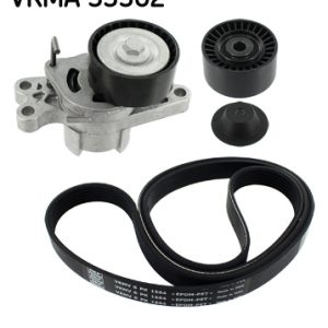 Set curea transmisie cu caneluri PEUGEOT BIPPER (AA_) 1.4 benzina 73 cai SKF VKMA 33302