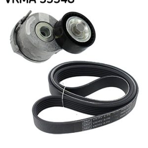 Set curea transmisie cu caneluri PEUGEOT EXPERT platou / sasiu (V_) 2.0 BlueHDi 120 diesel 122 cai SKF VKMA 33348