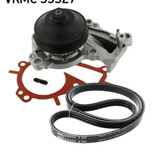 Pompa apa + Set curea transmisie cu caneluri PEUGEOT RIFTER 1.2 PureTech 110 benzina 110 cai SKF VKMC 33327