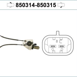 Mecanism actionare geam PEUGEOT 106 I (1A, 1C) 1.5 D diesel 54 cai VALEO 850314