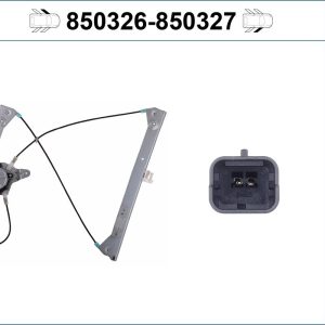Mecanism actionare geam PEUGEOT 206 hatchback (2A/C) 1.4 HDi eco 70 diesel 68 cai VALEO 850326