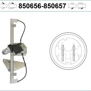 Mecanism actionare geam PEUGEOT 107 (PM_, PN_) 1.0 benzina 68 cai VALEO 850656
