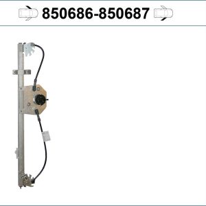 Mecanism actionare geam PEUGEOT BOXER platou / sasiu 3.0 HDi 155 diesel 156 cai VALEO 850686