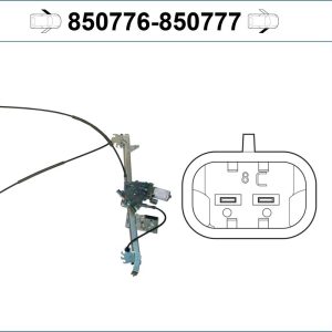 Mecanism actionare geam PEUGEOT 206 CC (2D) 1.6 benzina 110 cai VALEO 850776