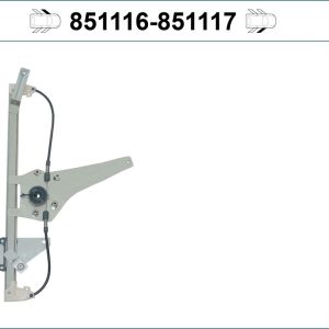 Mecanism actionare geam PEUGEOT 5008 I Van (0U_) HDi / e-HDi (0U9HD8, 0U9HDA) diesel 114 cai VALEO 851116