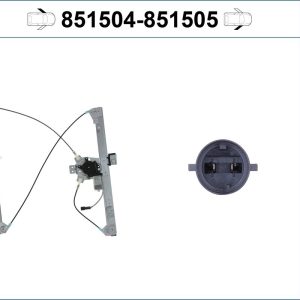 Mecanism actionare geam PEUGEOT EXPERT caroserie (VF3A_, VF3U_, VF3X_) 2.0 HDi 165 diesel 163 cai VALEO 851504