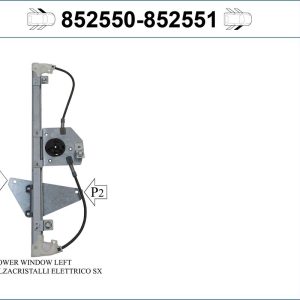 Mecanism actionare geam PEUGEOT 107 (PM_, PN_) 1.4 HDi diesel 54 cai VALEO 852550