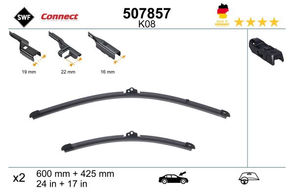 Lamela stergator PEUGEOT RIFTER e-Rifter electric 136 cai SWF 507857