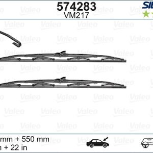 Lamela stergator PEUGEOT 405 I (15B) 1.9 Injection benzina 105 cai VALEO 574283