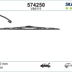 Lamela stergator PEUGEOT EXPERT TEPEE (VF3X_) 2.0 16V benzina 140 cai VALEO 574250