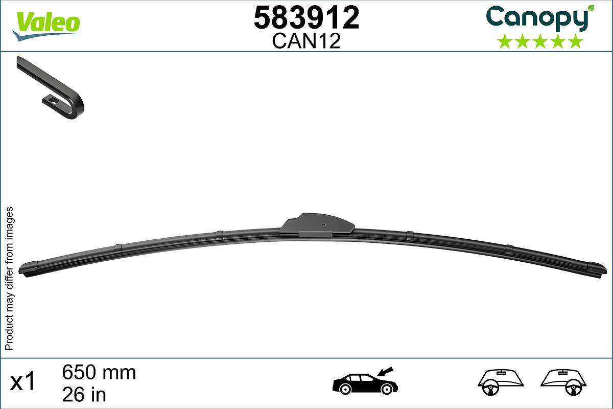 Lamela stergator PEUGEOT EXPERT caroserie (VF3A_, VF3U_, VF3X_) 2.0 HDi 140 diesel 136 cai VALEO 583912