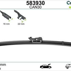Lamela stergator PEUGEOT RIFTER 1.6 HDi 75 / BlueHDi 75 diesel 75 cai VALEO 583930