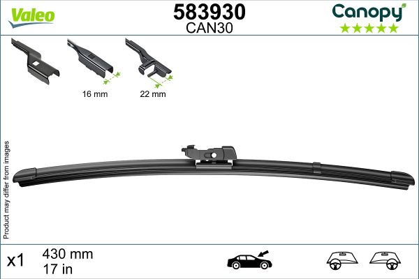Lamela stergator PEUGEOT RIFTER e-Rifter electric 136 cai VALEO 583930