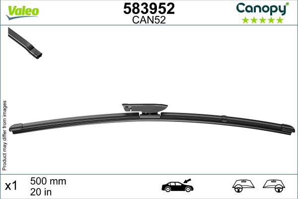 Lamela stergator PEUGEOT EXPERT platou / sasiu (V_) 2.0 BlueHDi 145 diesel 145 cai VALEO 583952