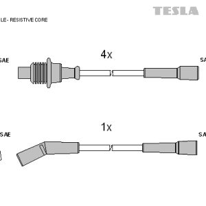 Set cablaj aprindere TESLA T905B – PEOUGET | AutoRival