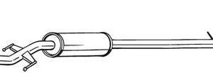 Toba esapamet intermediara BOSAL 292-045 – PEOUGET | AutoRival