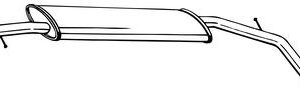 Toba esapamet intermediara BOSAL 294-001 – PEOUGET | AutoRival