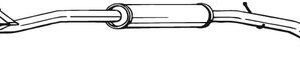 Toba esapamet intermediara BOSAL 295-091 – PEOUGET | AutoRival