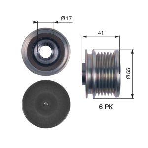 Fulie alternator GATES OAP7115