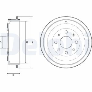 Tambur frana DELPHI BF502 – PEOUGET | AutoRival