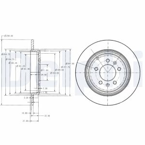 Disc frana DELPHI BG2573 – imagine produs