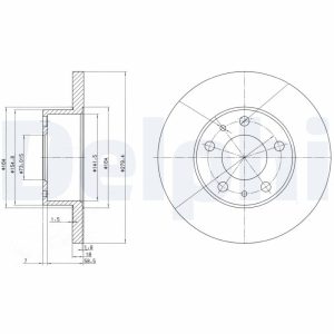 Disc frana DELPHI BG2845 – PEOUGET | AutoRival