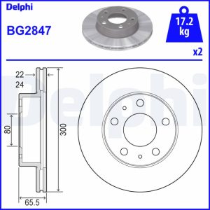 Disc frana DELPHI BG2847 – PEOUGET | AutoRival
