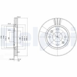 Disc frana DELPHI BG2871 – PEOUGET | AutoRival