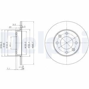 Disc frana DELPHI BG3653 – PEOUGET | AutoRival