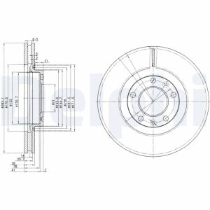 Disc frana DELPHI BG3682 – PEOUGET | AutoRival