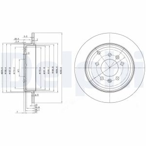 Disc frana DELPHI BG3684 Disc frana DELPHI BG3684 – imagine produs