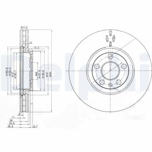 Disc frana DELPHI BG3740 – PEOUGET | AutoRival