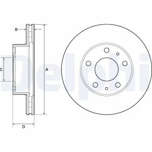 Disc frana DELPHI BG3841 – PEOUGET | AutoRival