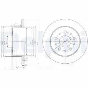 Disc frana DELPHI BG3853 – PEOUGET | AutoRival