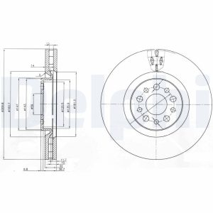 Disc frana DELPHI BG3898 – imagine produs