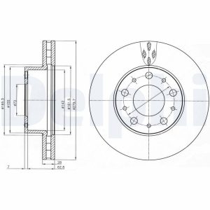 Disc frana DELPHI BG4059 – PEOUGET | AutoRival
