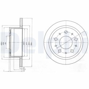 Disc frana DELPHI BG4062 – PEOUGET | AutoRival