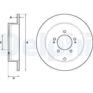Disc frana DELPHI BG4161C – PEOUGET | AutoRival