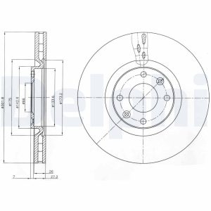 Disc frana DELPHI BG4166 – PEOUGET | AutoRival