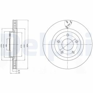 Disc frana DELPHI BG4246 – PEOUGET | AutoRival