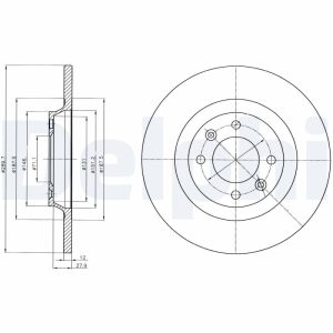 Disc frana DELPHI BG4322 – imagine produs