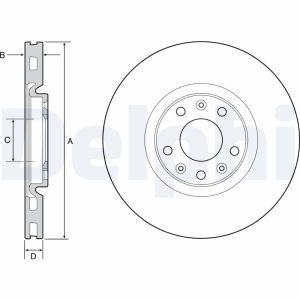 Disc frana DELPHI BG4457 – PEOUGET | AutoRival