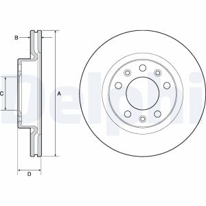 Disc frana DELPHI BG4700C – PEOUGET | AutoRival